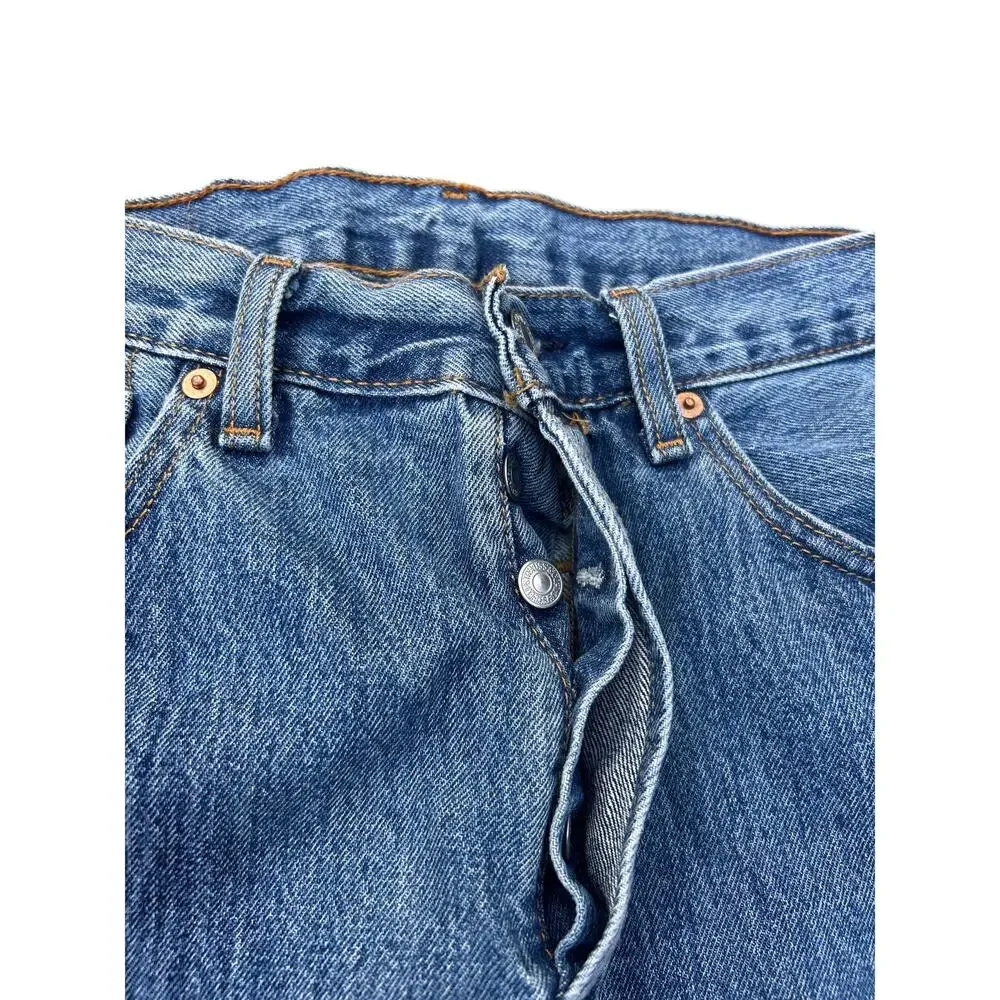 Levi's 501 Original Straight Men's Medium Wash Jeans 100 Cotton size 33 x 34 33W